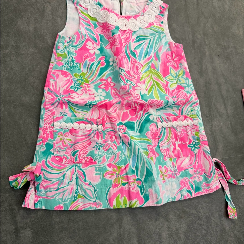 Lilly Pulitzer Pink and Green Floral Dress